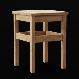 Wooden stool