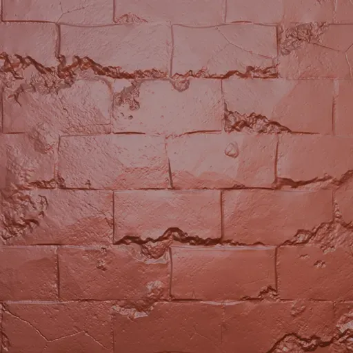 Blocks with grout Wall