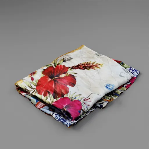 Folded Floral Dress