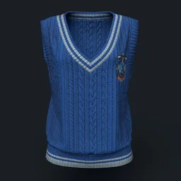 Women's Ravenclaw Cableknit Vest