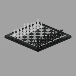 Glossy Plastic Chess Set