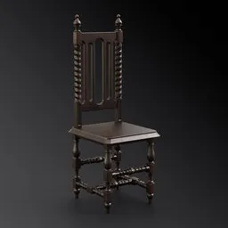 Wooden Chair | FREE Sitting Chairs Models | BlenderKit