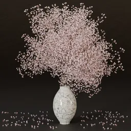 SJ-Pale Gypsophila Field Bouquet