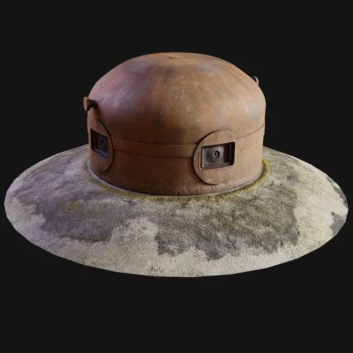 WW2 French Maginot GFM Bunker Rusty