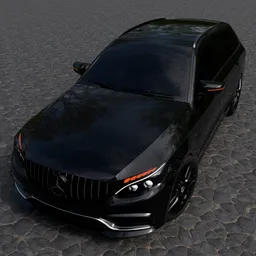 Mercedes Benz AMG C63s(Rigged)