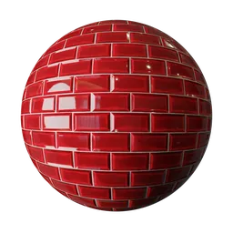 Dark Red Subway Tiles