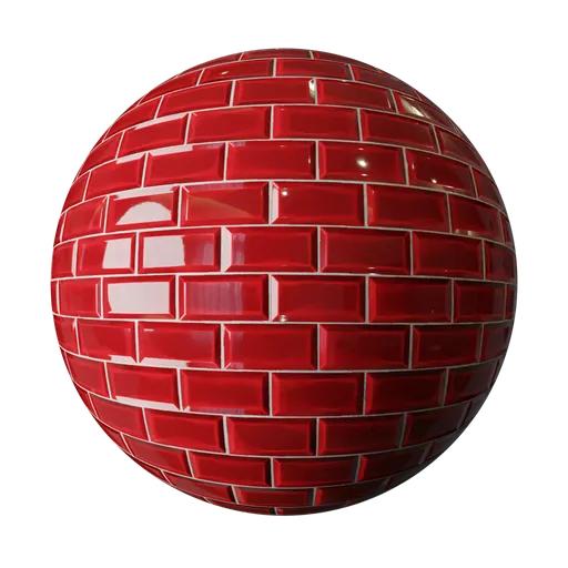 Dark Red Subway Tiles