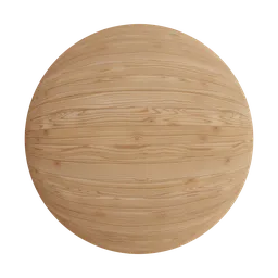 Light wooden plank PBR material with high-resolution 4K texture for realistic rendering in Blender 3D and other platforms.