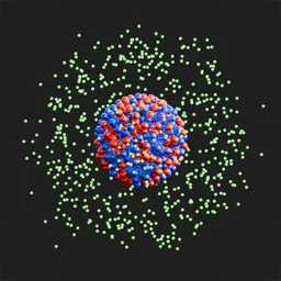 Atom with electrons
