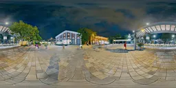 Urban Plaza Night HDRI
