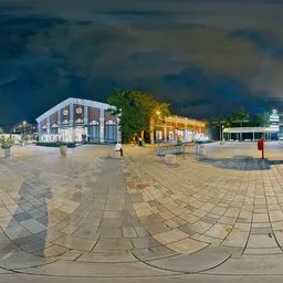 Urban Plaza Night HDRI