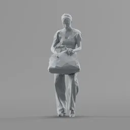 Lowpoly Female Standing