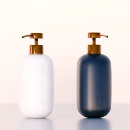 Perfume Bottles Mockup White Background