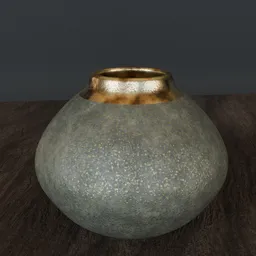 Round Serpentine Vase