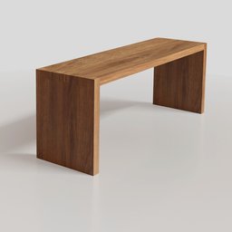 Rustic wood desk