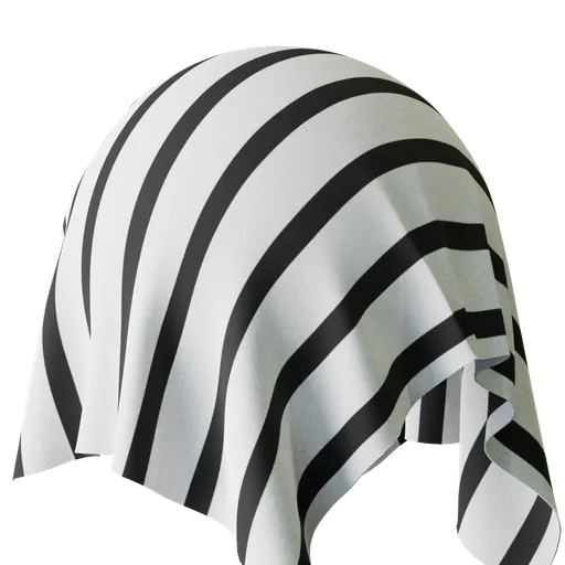 White thick strip fabric