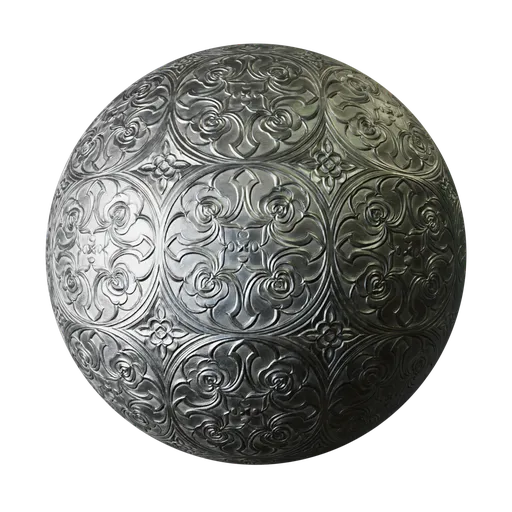 Rose Engraved Silver