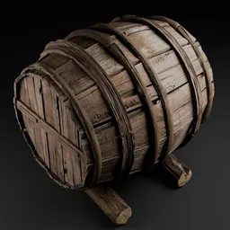 MK-Wooden barrel-023