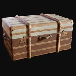 Luxury Steamer Trunk Leather