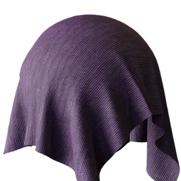 Purple Pleated Fabric