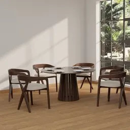 Modern Round Dining Set