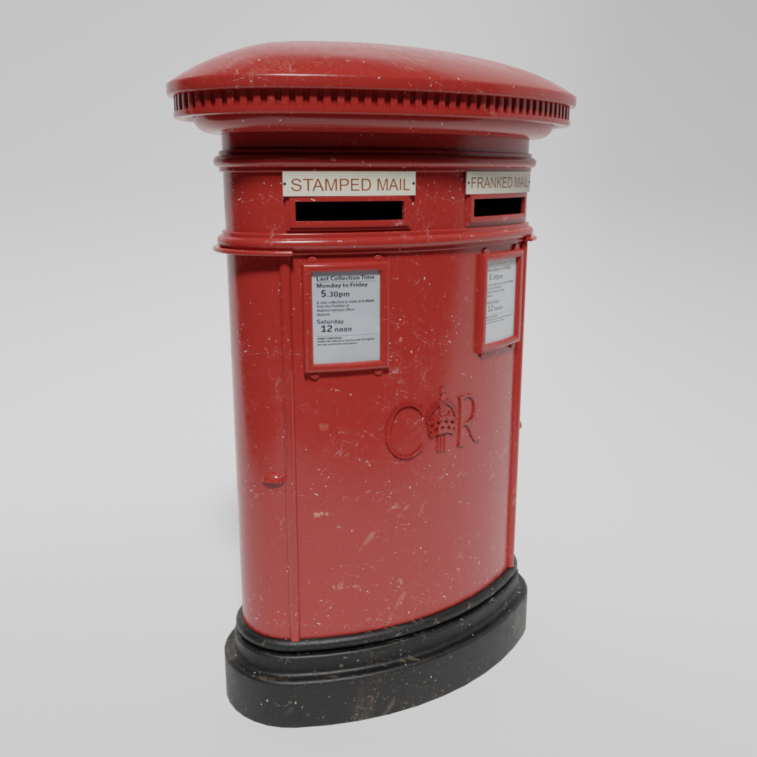 Post box | Urban Environment models | BlenderKit