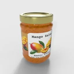 Mango Salsa Exotic Flavor Jar