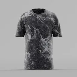 Marble Smoke All-Over Print T-Shirt