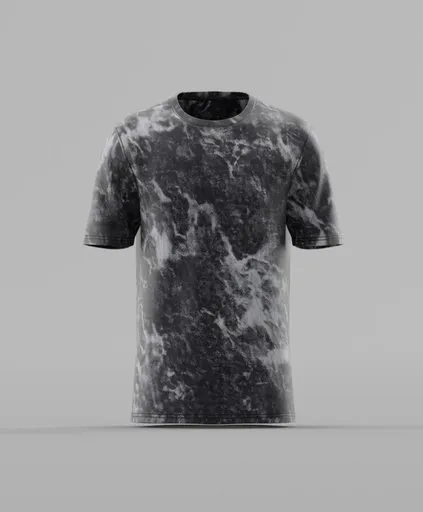 Marble Smoke All-Over Print T-Shirt