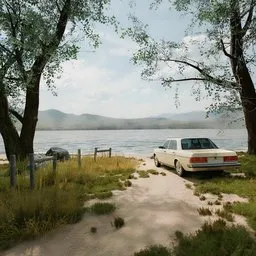 Mercedes W123 Sunny Sea Beach