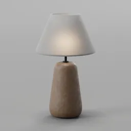 Wooden base lamp