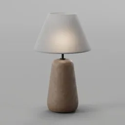 Wooden base lamp