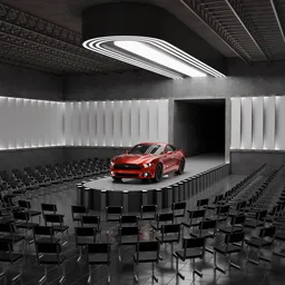 Show Room for Car render