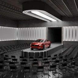 Show Room for Car render