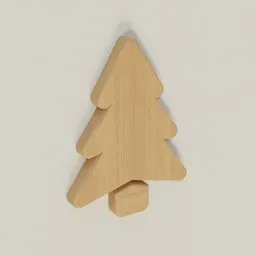 Detailed wooden pine tree 3D model suitable for Blender rendering and home decor visualization.