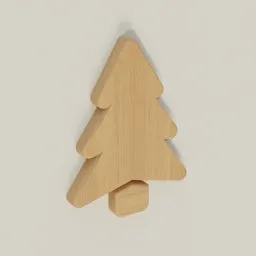 Minimalist Pine Tree Wooden Wall Decor