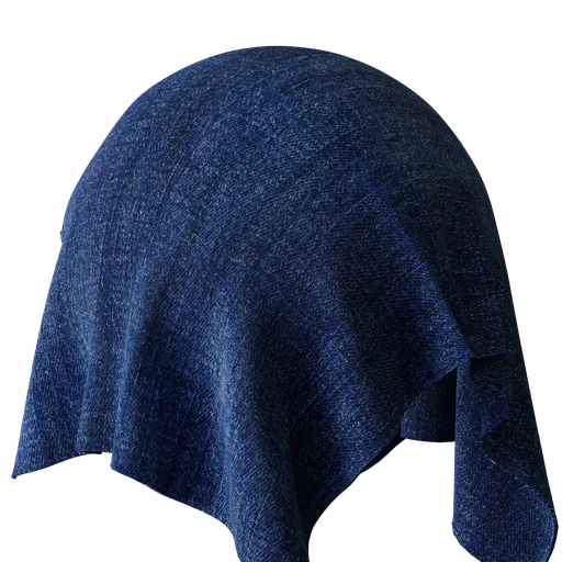 High-resolution, detailed denim texture for 3D rendering in Blender and PBR-compatible applications.