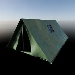 Simple Green Outdoor Camping Tent