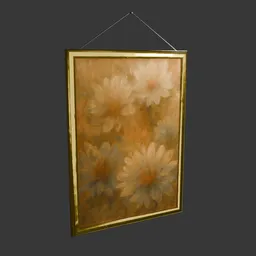 Vintage Floral Wall Frame