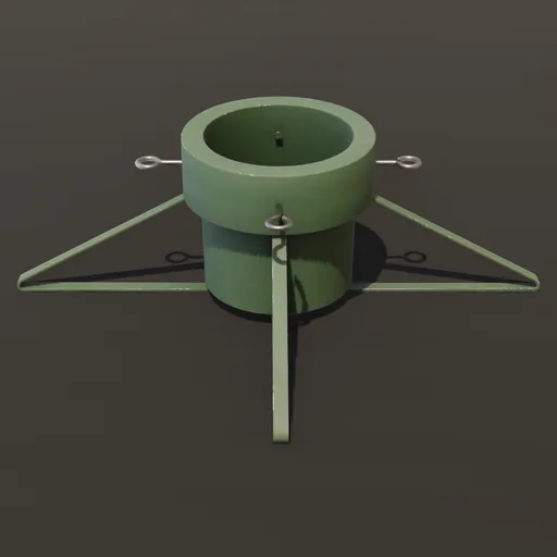 Tree Stand Green Bucket