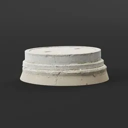 "Photoscanned concrete canal model for Blender 3D with realistic textures and details. Ideal for creating cityscapes in game development or architectural visualization. Download from BlenderKit for paid art assets and optimize your project with this urban element."