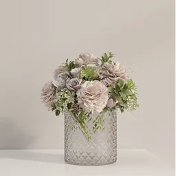 Neutral Floral Vase
