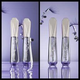 Mascara on a watery surface