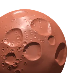 3D sculpting brush for Blender creating realistic moon-like craters on digital models.