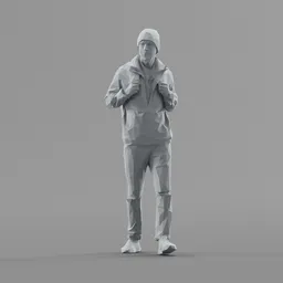 Lowpoly Male Walking