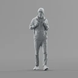 Lowpoly Male Walking