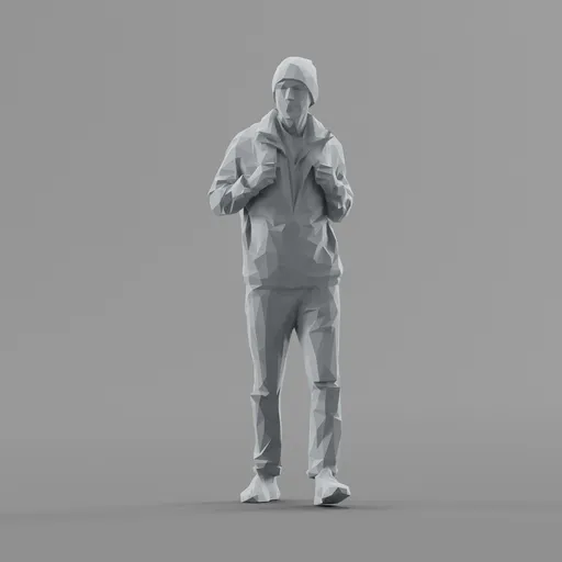 Lowpoly Male Walking