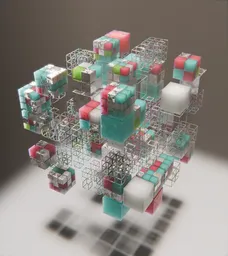 Abstract Geometric Cube Cluster