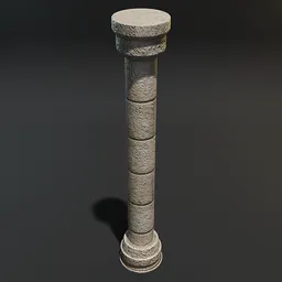 Stone Pillar Thin Simple