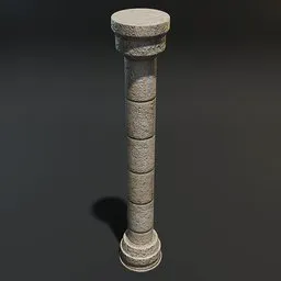 Stone Pillar Thin Simple